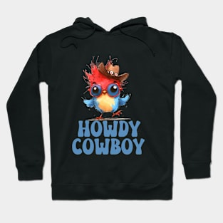 Fun Bird Howdy Cowboy Hoodie